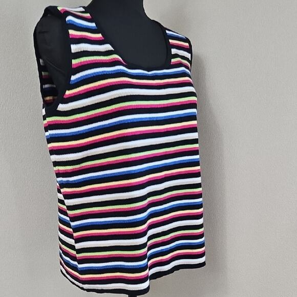 Designers Originals Multicolor Striped Tank Top Size XL NWT - Picture 5 of 7